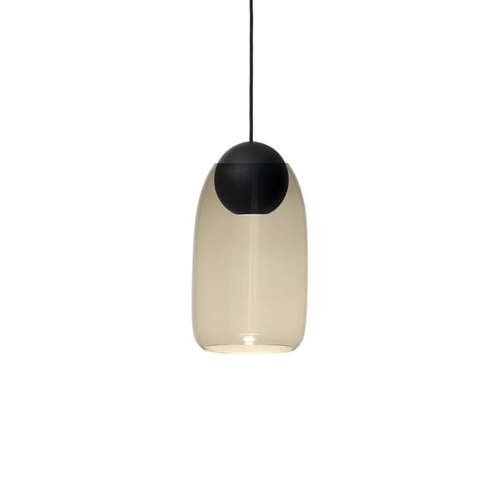 Liuku Ball pendel - smoked glass, svartlackad lind - Mater