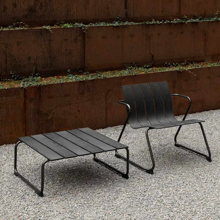 Ocean lounge table soffbord 70x70x30 cm, Black Mater