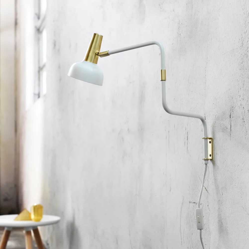 Ray bordslampa, white, ekdetalj på skärm Mater