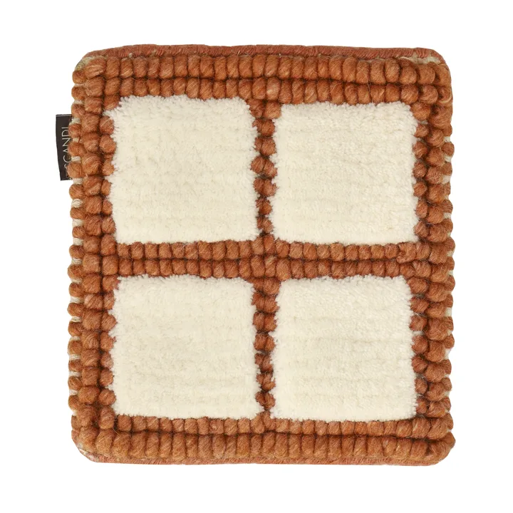 Mattprov Pasture ullmatta - Naturvit-rost - Material Samples