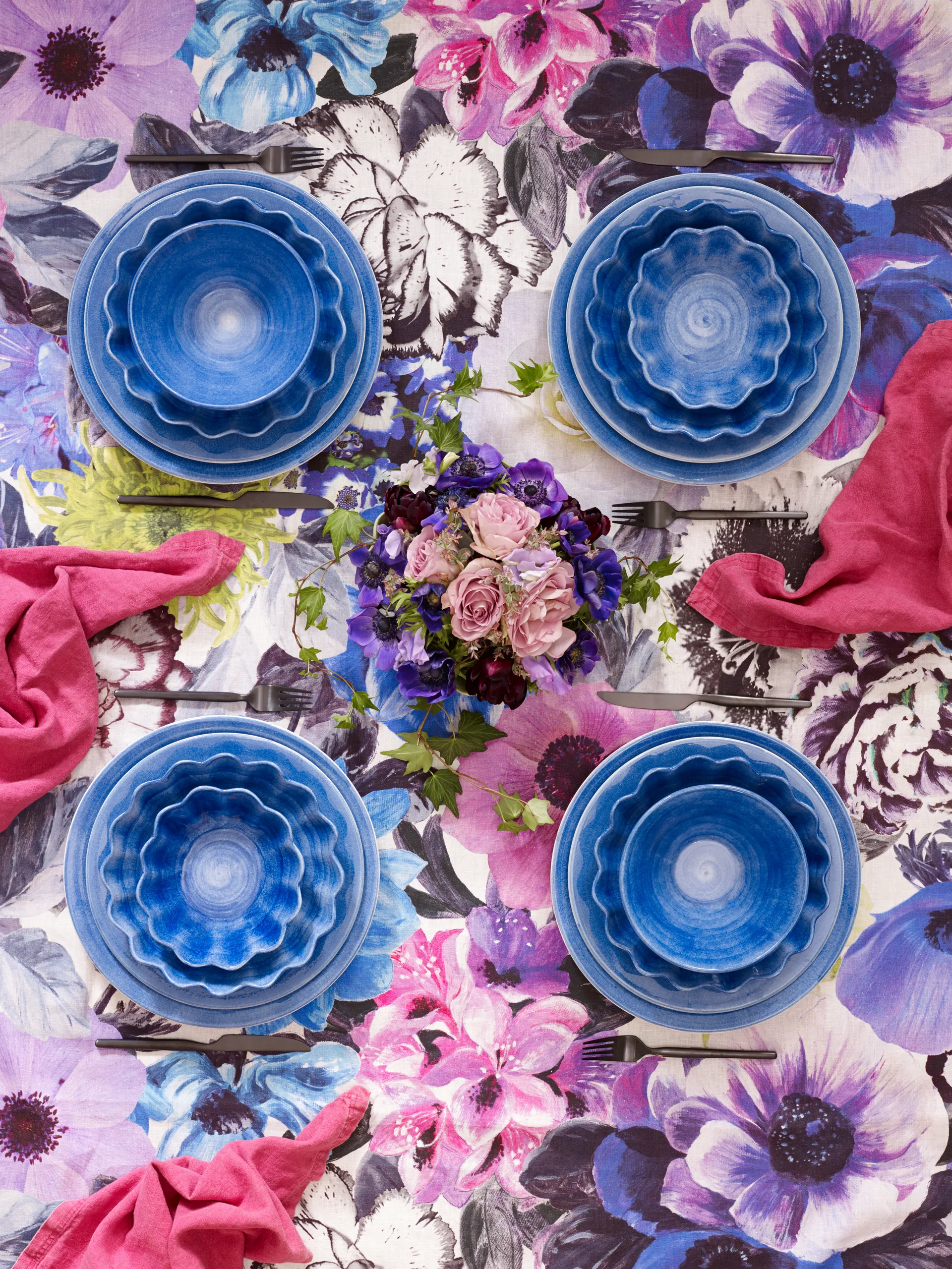 Basic tallrik 28 cm, Ljusblå Mateus