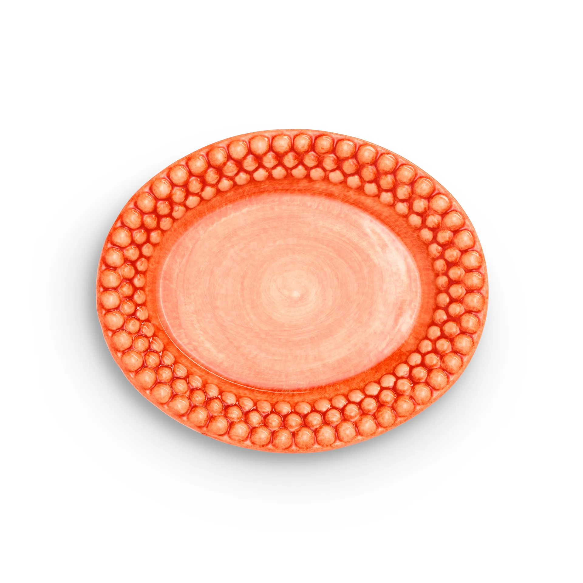 Bubbles oval tallrik 20 cm, Orange Mateus
