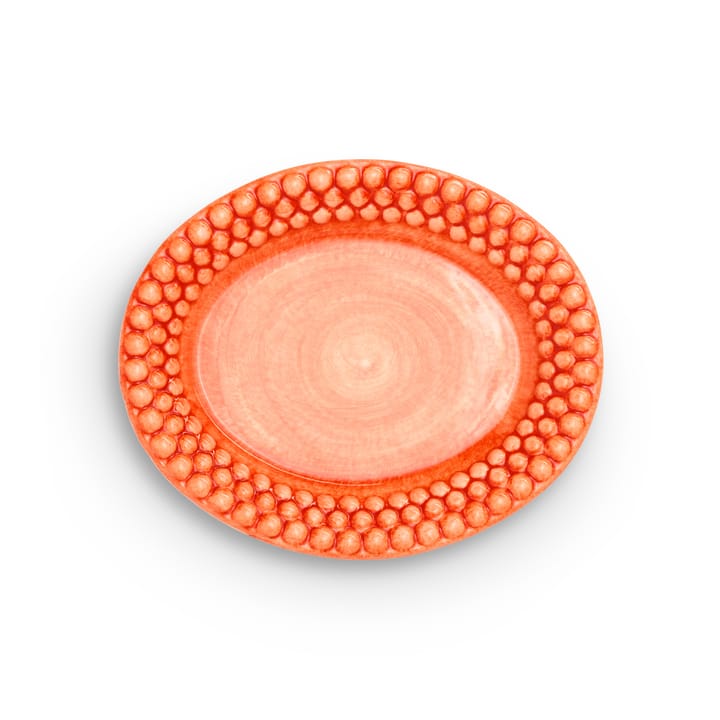 Bubbles oval tallrik 20 cm - Orange - Mateus