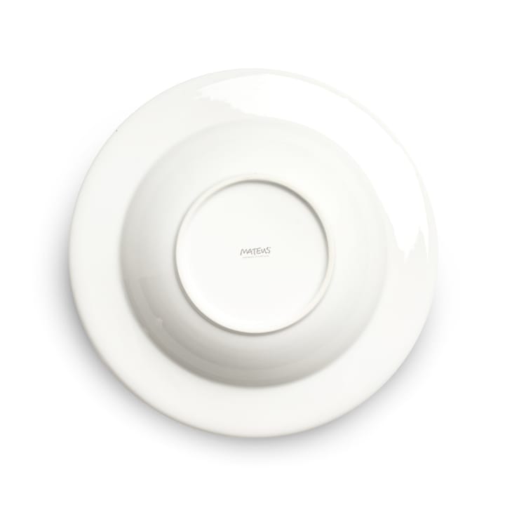 Bubbles sopptallrik 25 cm, Vit Mateus