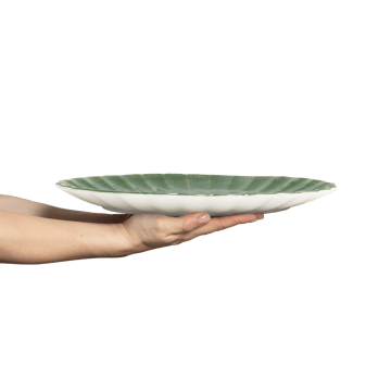 Oyster fat 30x35 cm - Forest green - Mateus