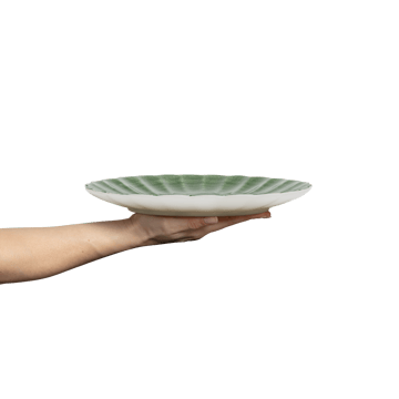Oyster tallrik 28 cm - Forest green - Mateus