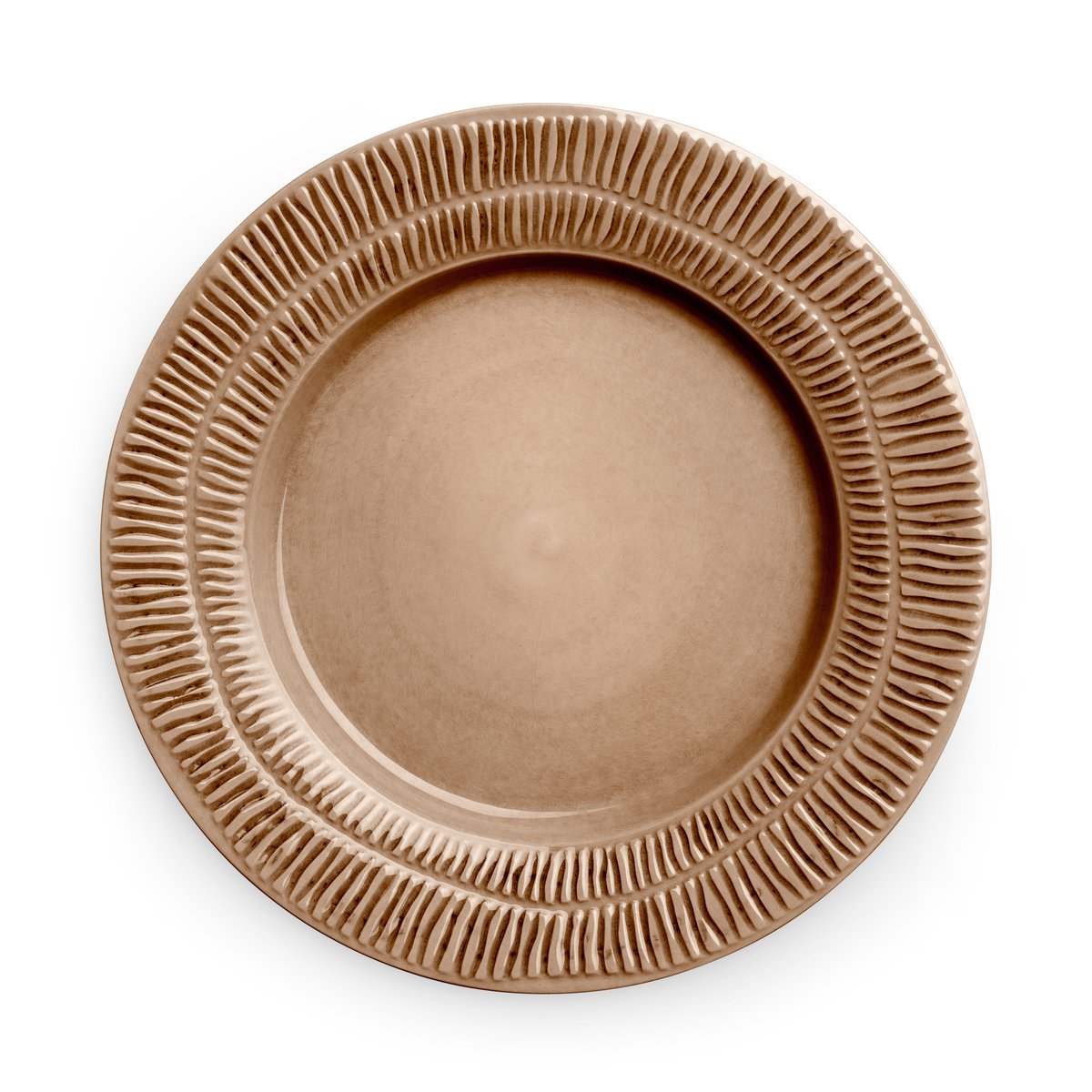 Mateus Stripes tallrik o28 cm Cinnamon | Skandinavisk Design | Mattallrikar | Brun