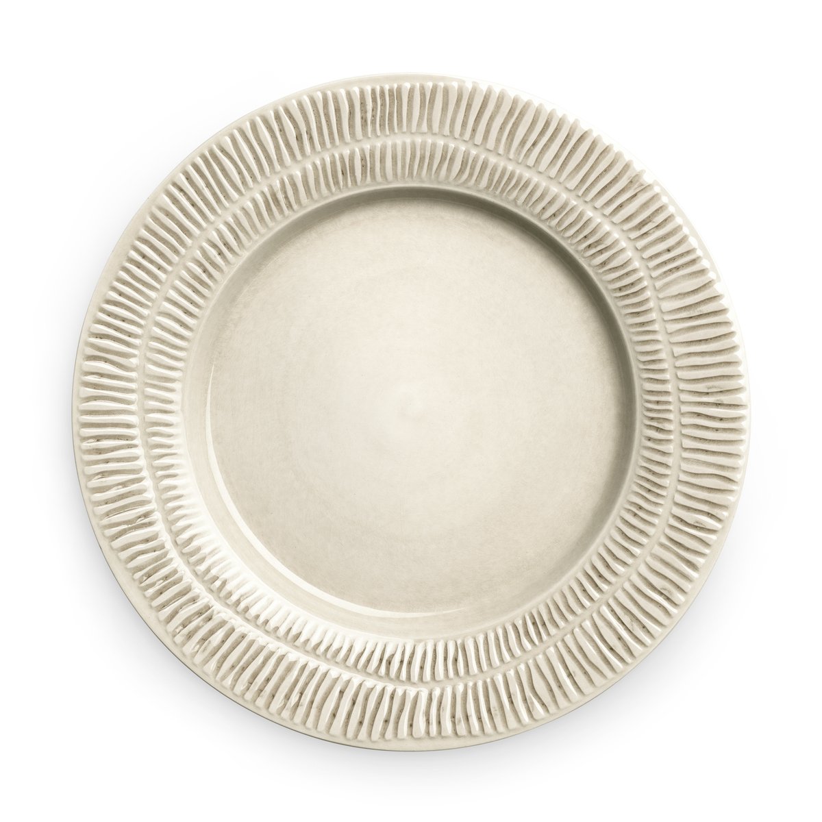 Mateus Stripes tallrik o28 cm Sand | Skandinavisk Design | Mattallrikar | Beige