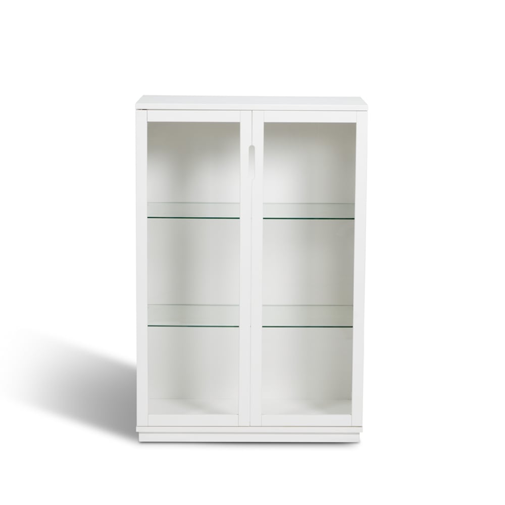 Mavis Aoko vitrinskåp 120 cm Vitlack | Skandinavisk Design | Skåp & Vitrinskåp | Vit