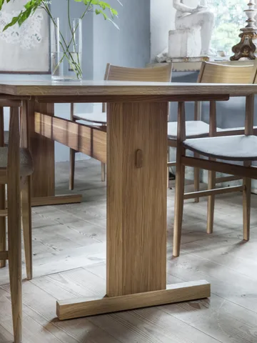 Arv matbord 200x85 cm - Vitpigmenterad mattlackad ek - Mavis