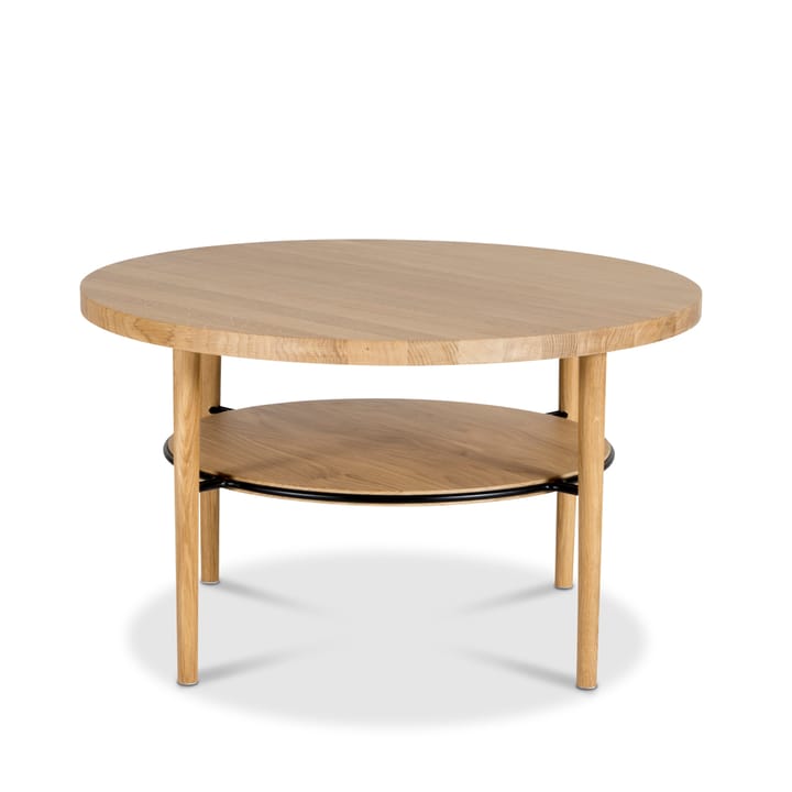Getty soffbord - ek ljus klarlack, runt - Mavis