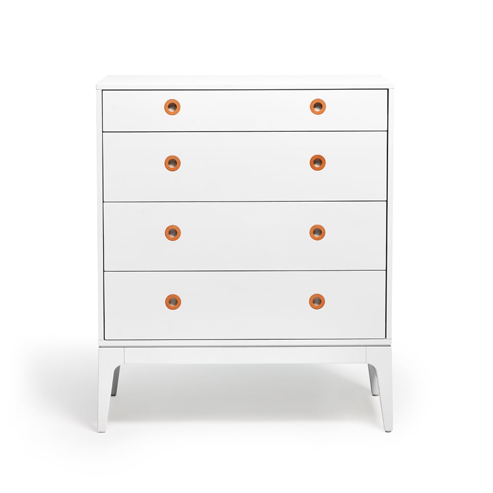 Mavis Höllviken byrå ljusgrå, 4 lådor | Skandinavisk Design | Byråer | Grå