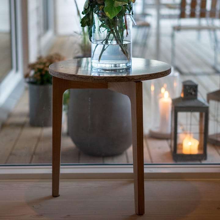 Höllviken sidobord - kalksten, vitpigmenterade ekben - Mavis