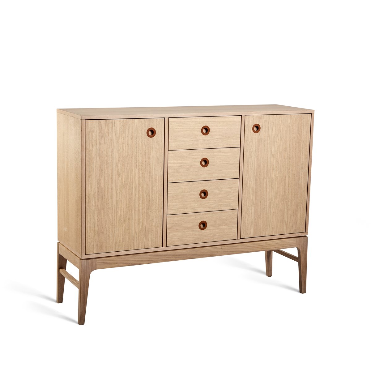 Mavis Höllviken skänk ek vitpigment | Skandinavisk Design | Sideboards & Skänkar | Beige