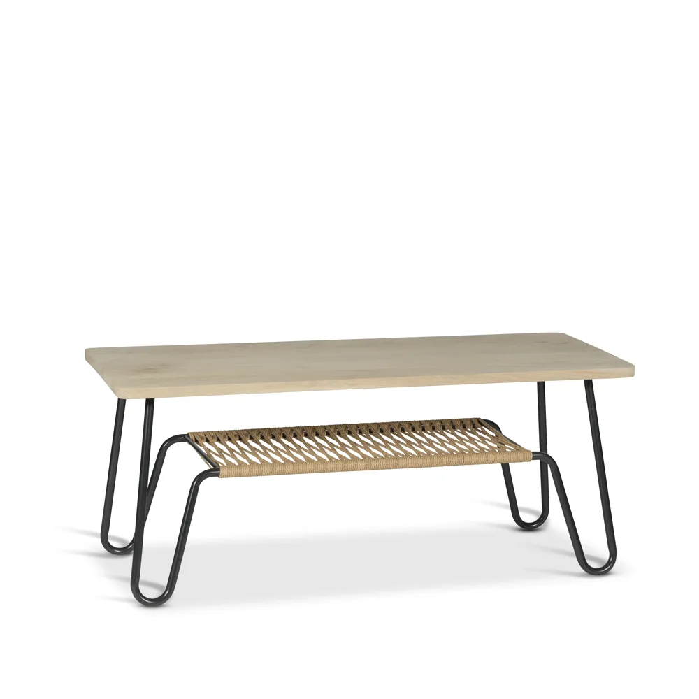 Marcel soffbord, ek såpad rustik, 120x50 Mavis