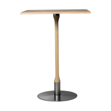 Rod barbord 70x70 cm - Vitpigmenterad mattlackad ek - Mavis