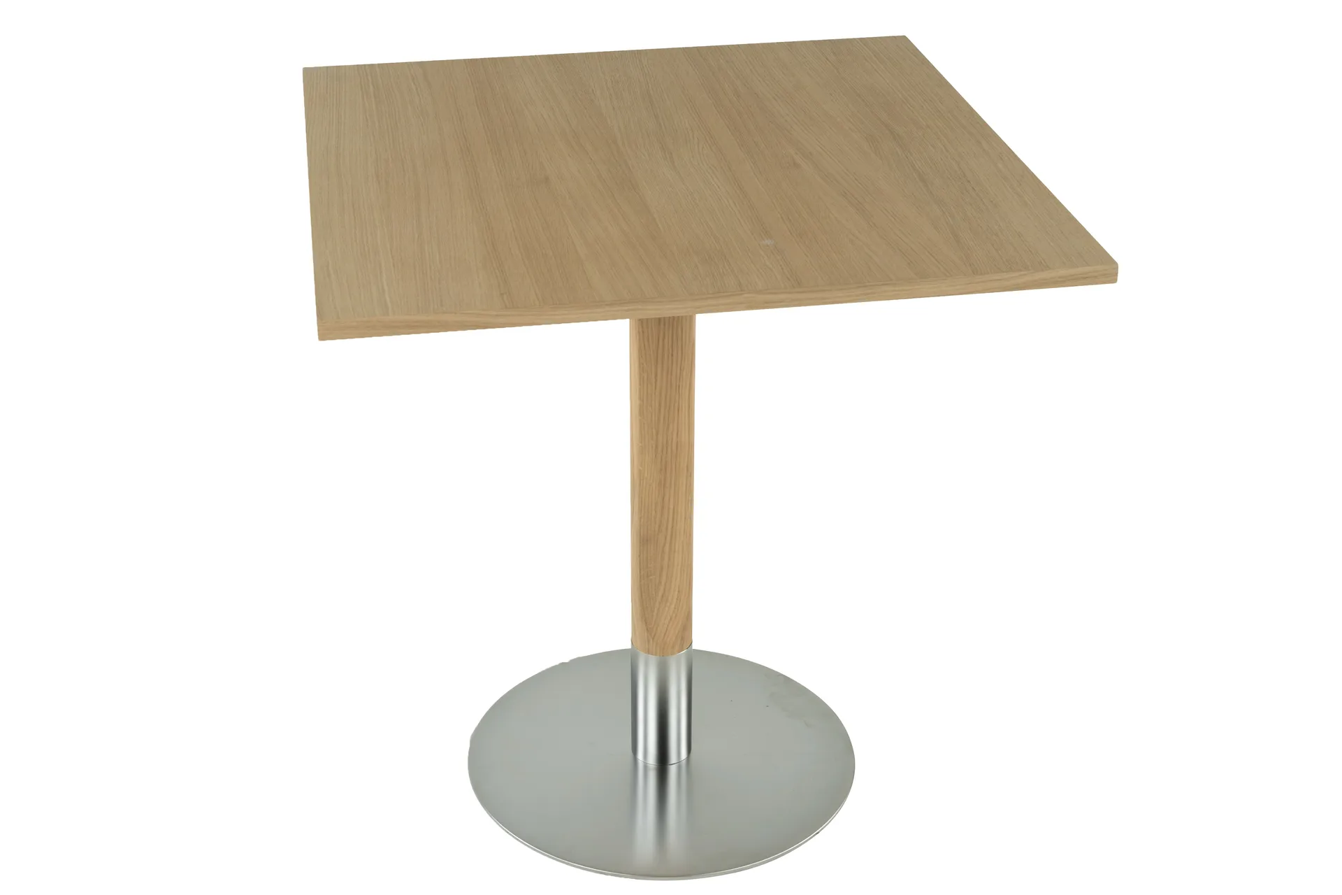 Rod cafébord 70x70 cm, Vitpigmenterad mattlackad ek Mavis