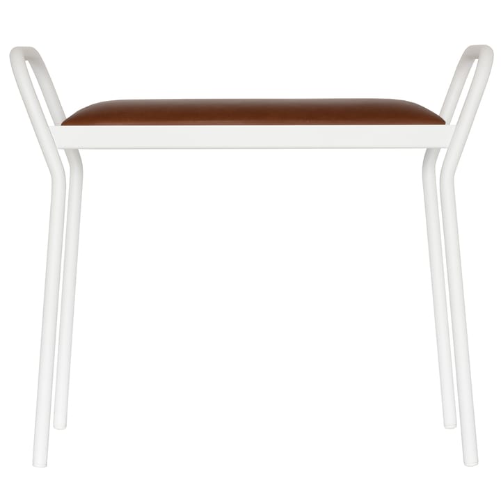 Anyone pall, Vit med vintage cognac läder Maze