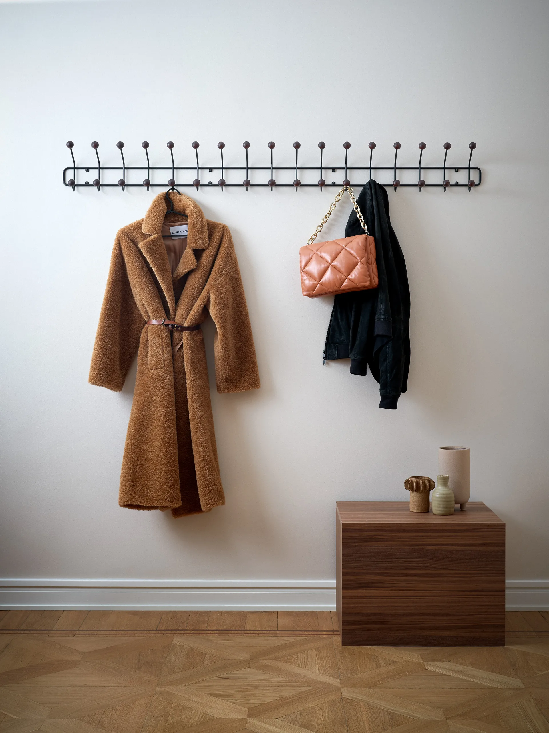 Bill Horizontal XL, Svart-mörkbrun Maze