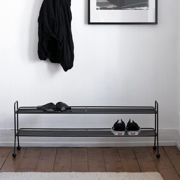 Bill Shoe Shelf L skohylla, svart Maze
