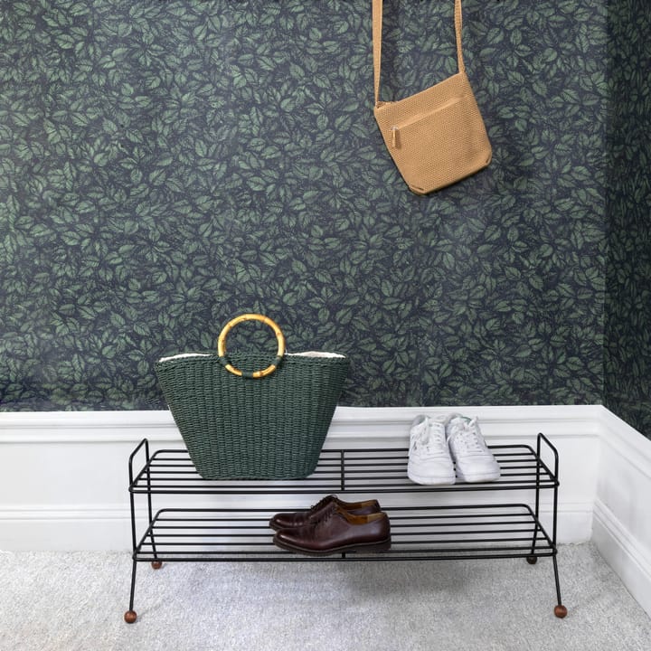 Bill Shoe Shelf L, Svart-mörkbrun Maze