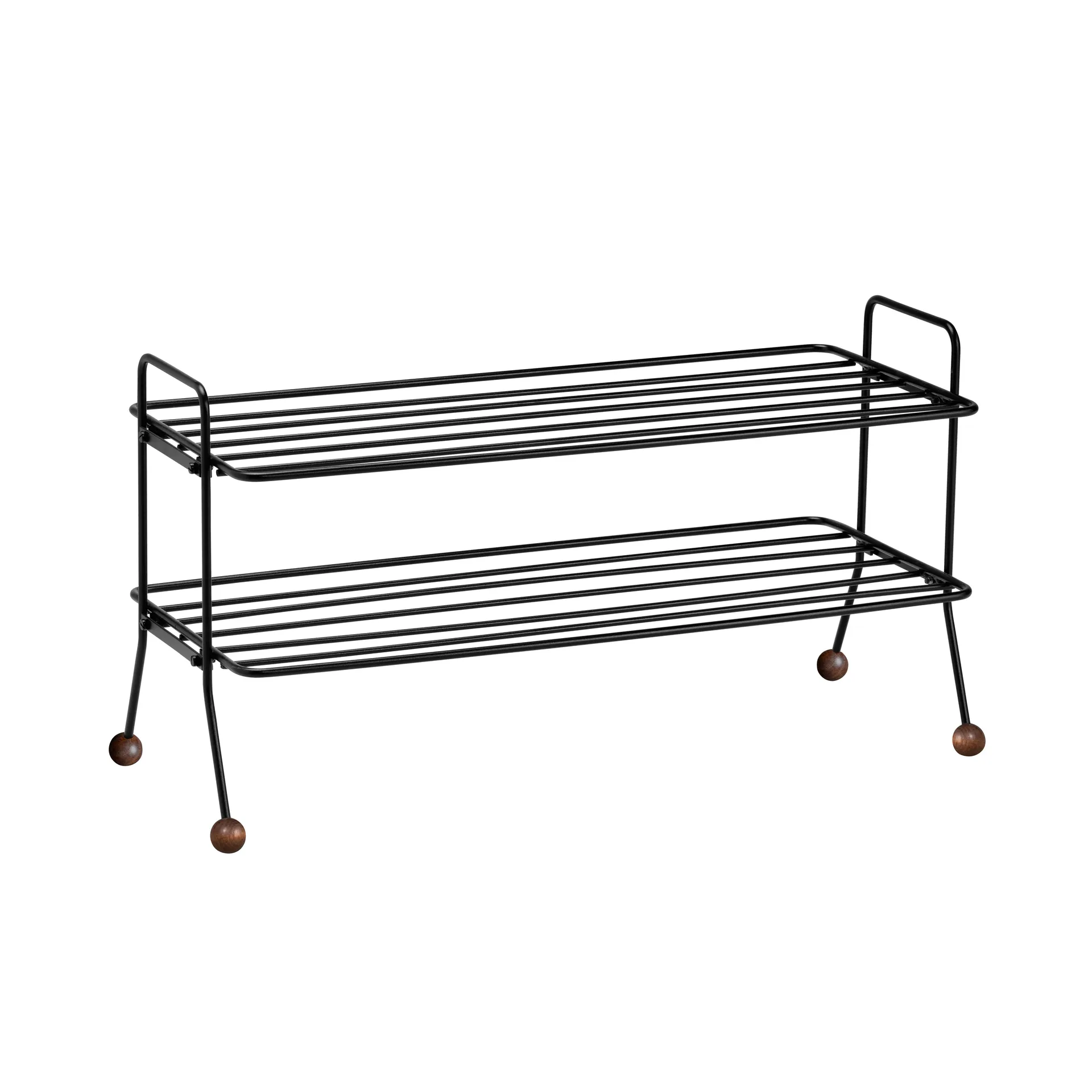 Bill Shoe Shelf, Svart-mörkbrun Maze