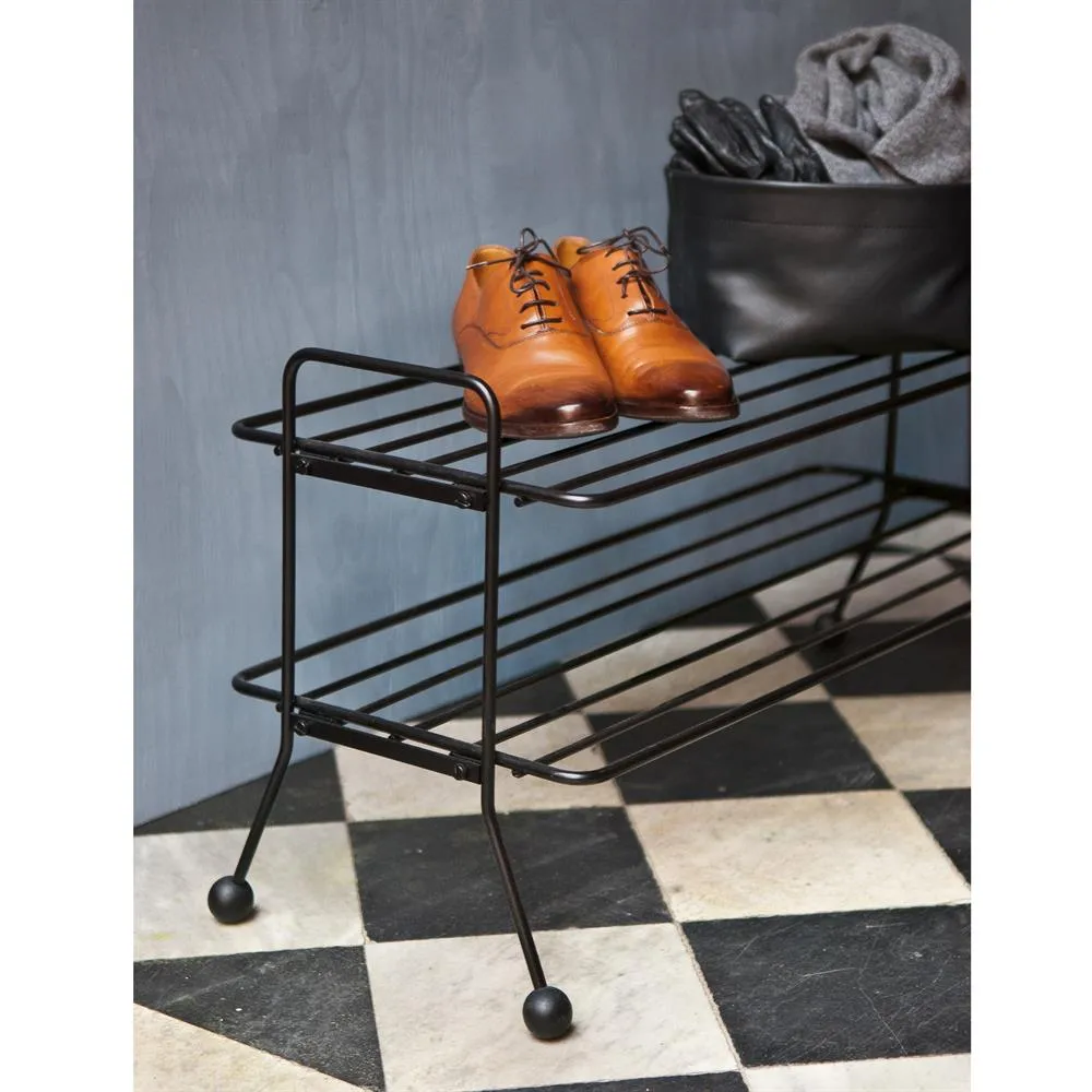Bill Shoe Shelf, svart Maze