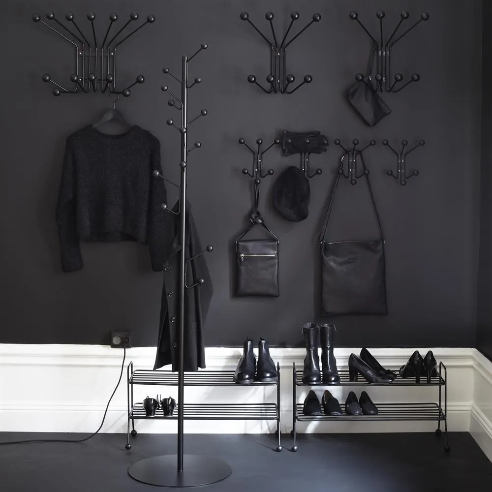 Bill Shoe Shelf, svart Maze