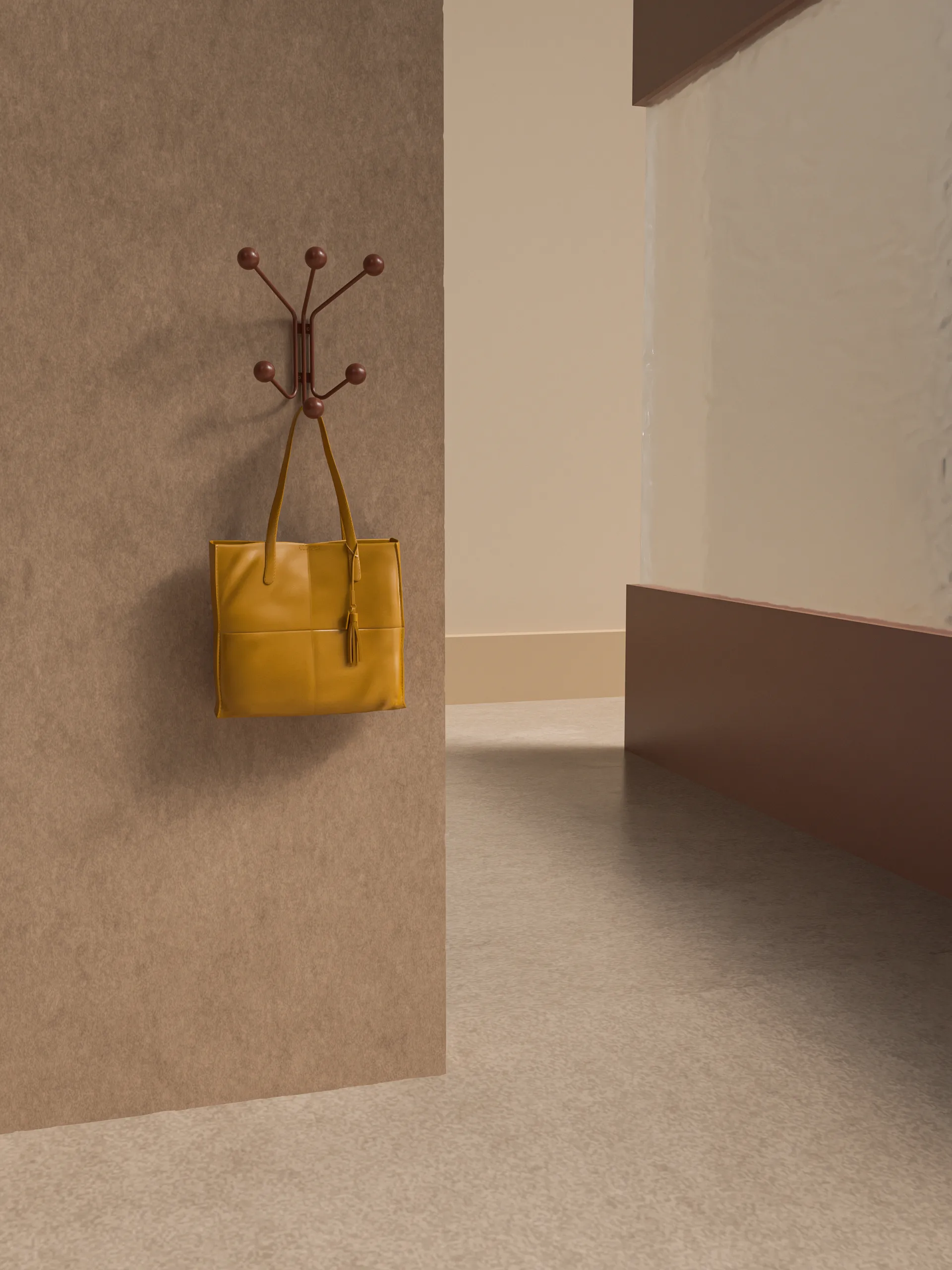 Bill XS klädhängare, Cinnamon Maze