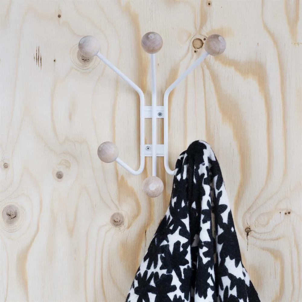 Bill XS klädhängare, vit Maze