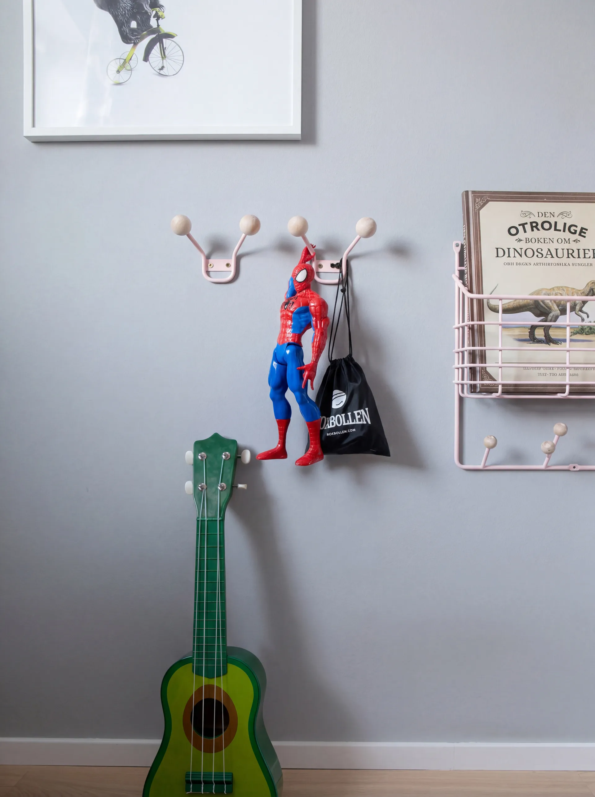 Bill XXS klädhängare, Pale pink Maze