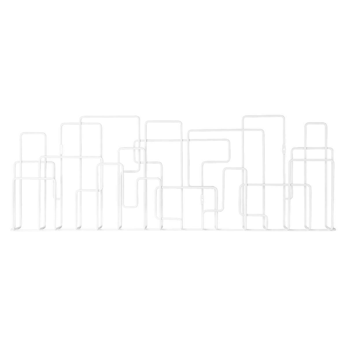 Maze City Sunday tidningshylla Vit | Skandinavisk Design | Tidningsförvaring | Vit