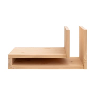 F-shelf Play DIY vägghylla - Pine, left - Maze