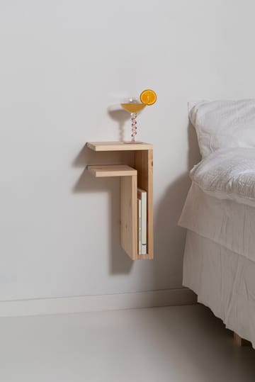 F-shelf Play DIY vägghylla - Pine, left - Maze
