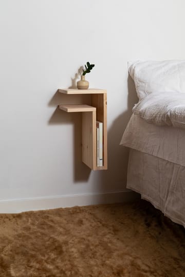 F-shelf Play DIY vägghylla - Pine, left - Maze