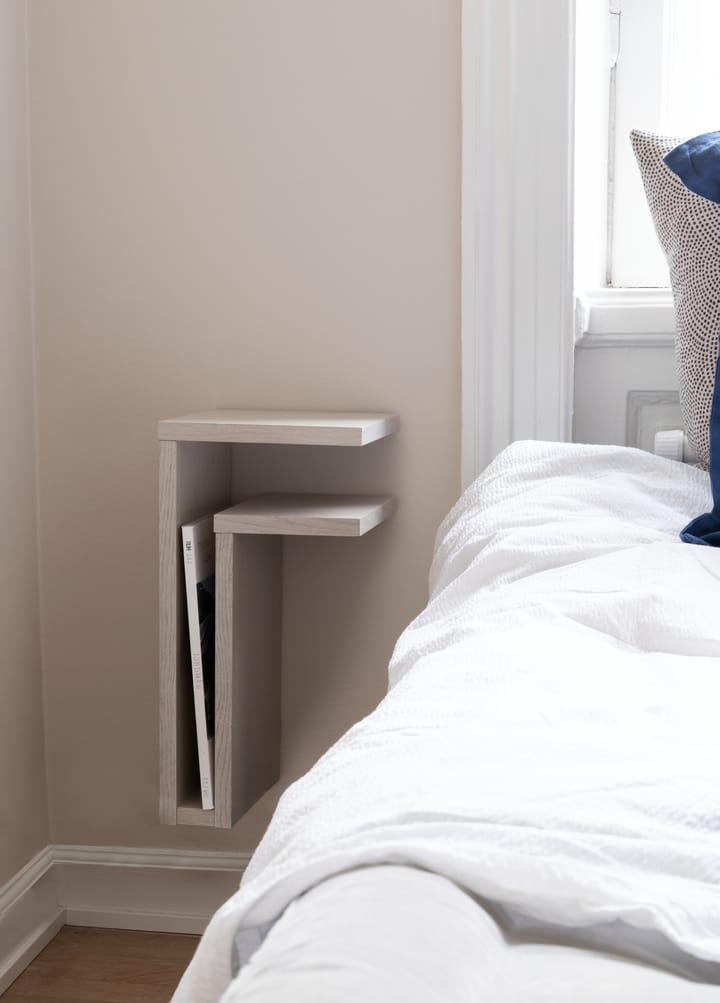 F-shelf vägghylla white oak, Hylla åt höger Maze