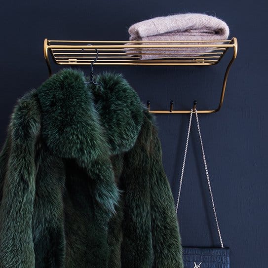 Hat Rack hatthylla, mässing Maze