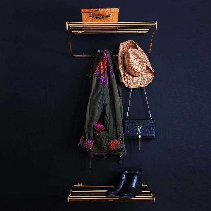 Hat Rack hatthylla, mässing Maze