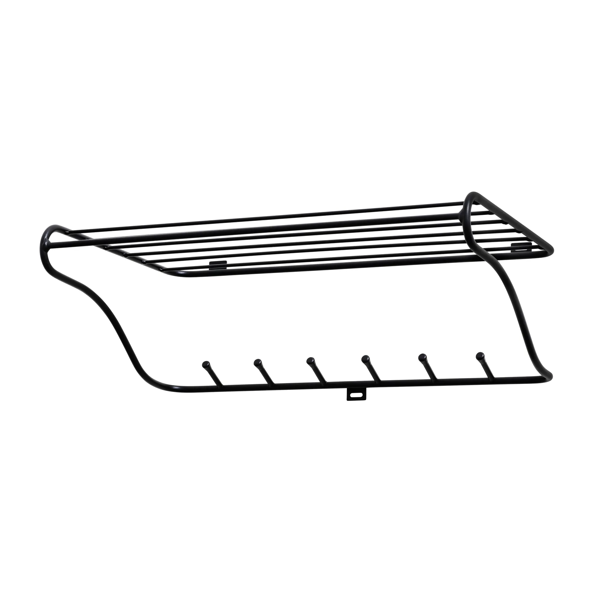 Hat Rack hatthylla, svart Maze