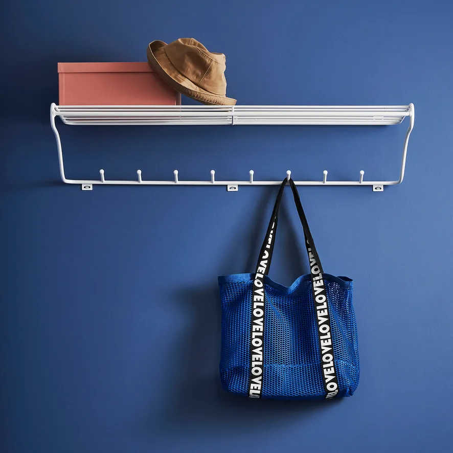 Hat Rack L hatthylla, vit Maze
