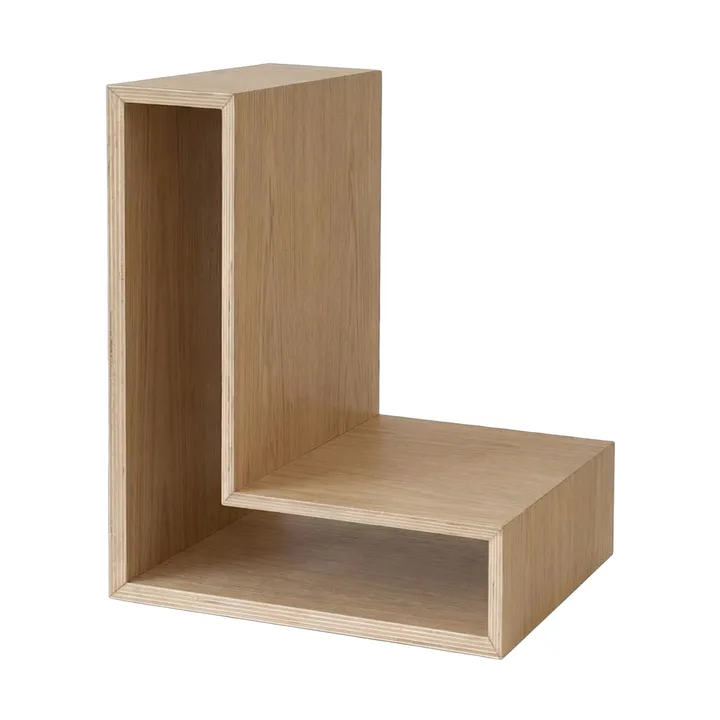 L-shelf vägghylla - Ek, 30x38x29 cm - Maze