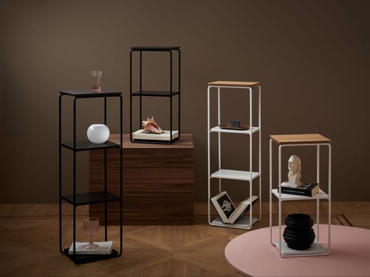 Mixrack Floor Shelf S hylla 26x19x57,2 cm, Stained oak-black Maze