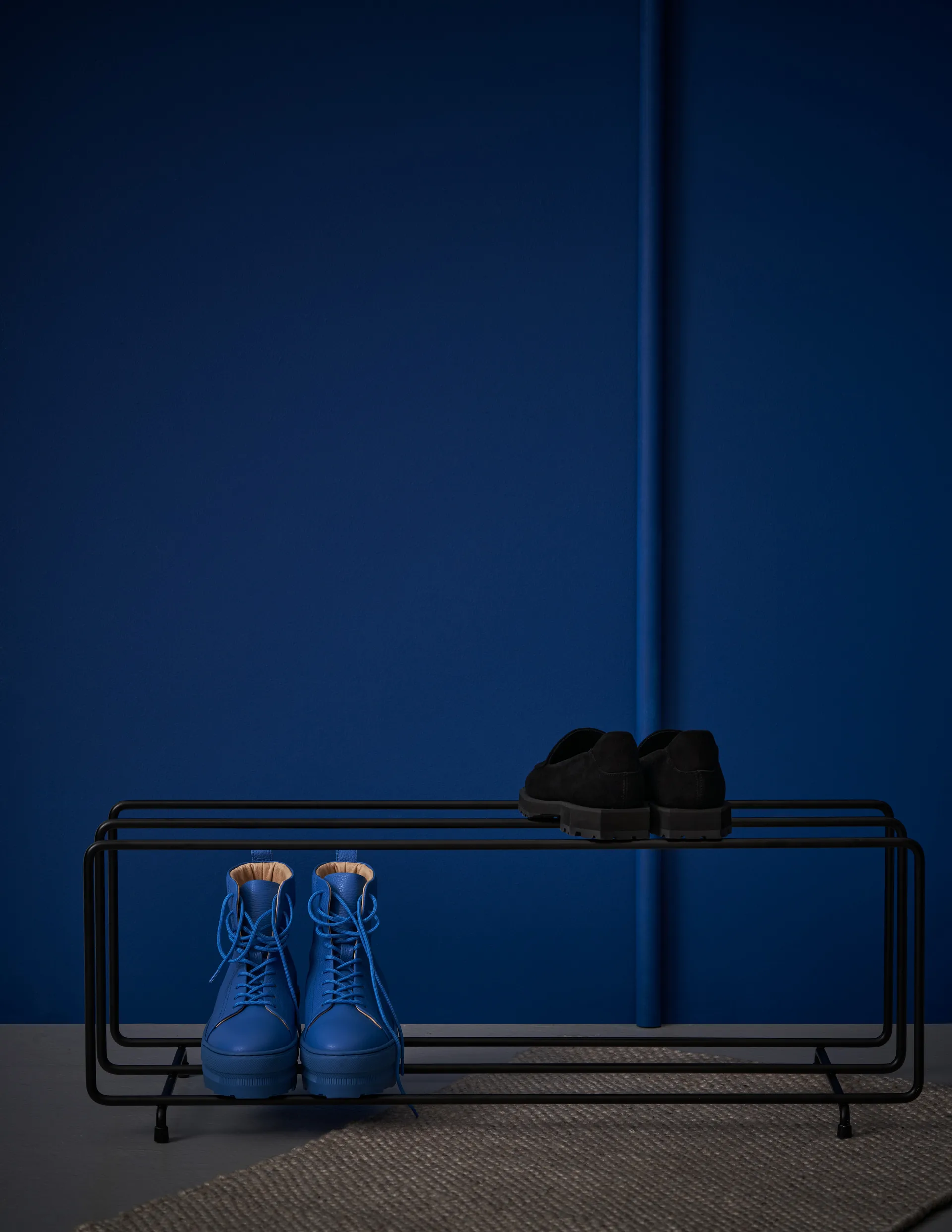 Mixrack skohylla L, Svart Maze