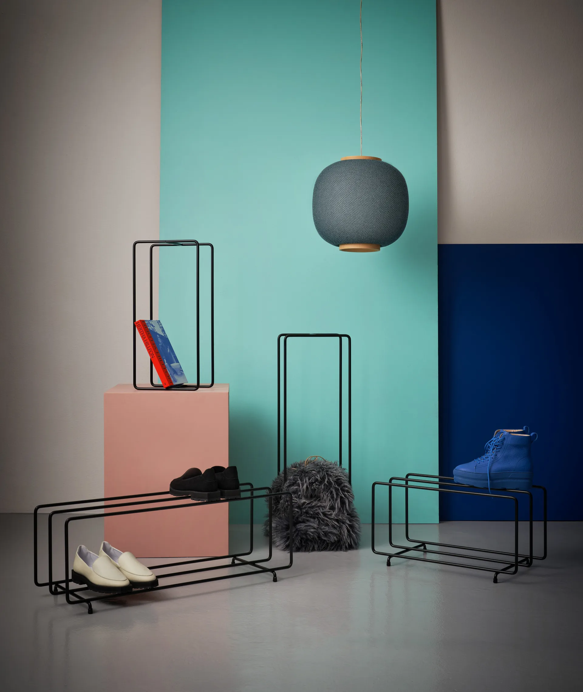 Mixrack skohylla L, Svart Maze