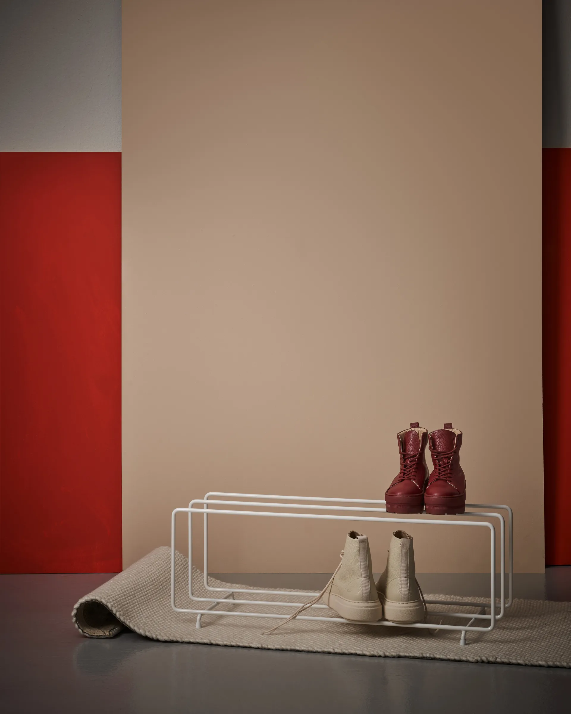 Mixrack skohylla L, Vit Maze