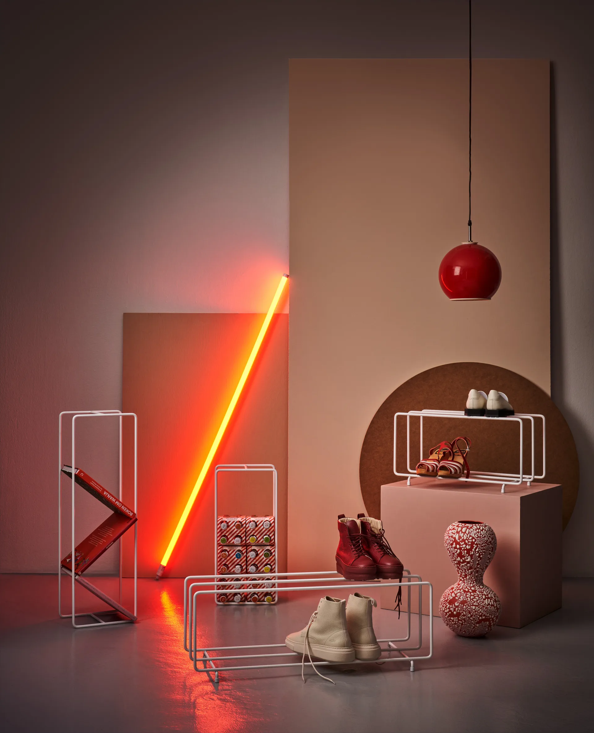 Mixrack skohylla L, Vit Maze