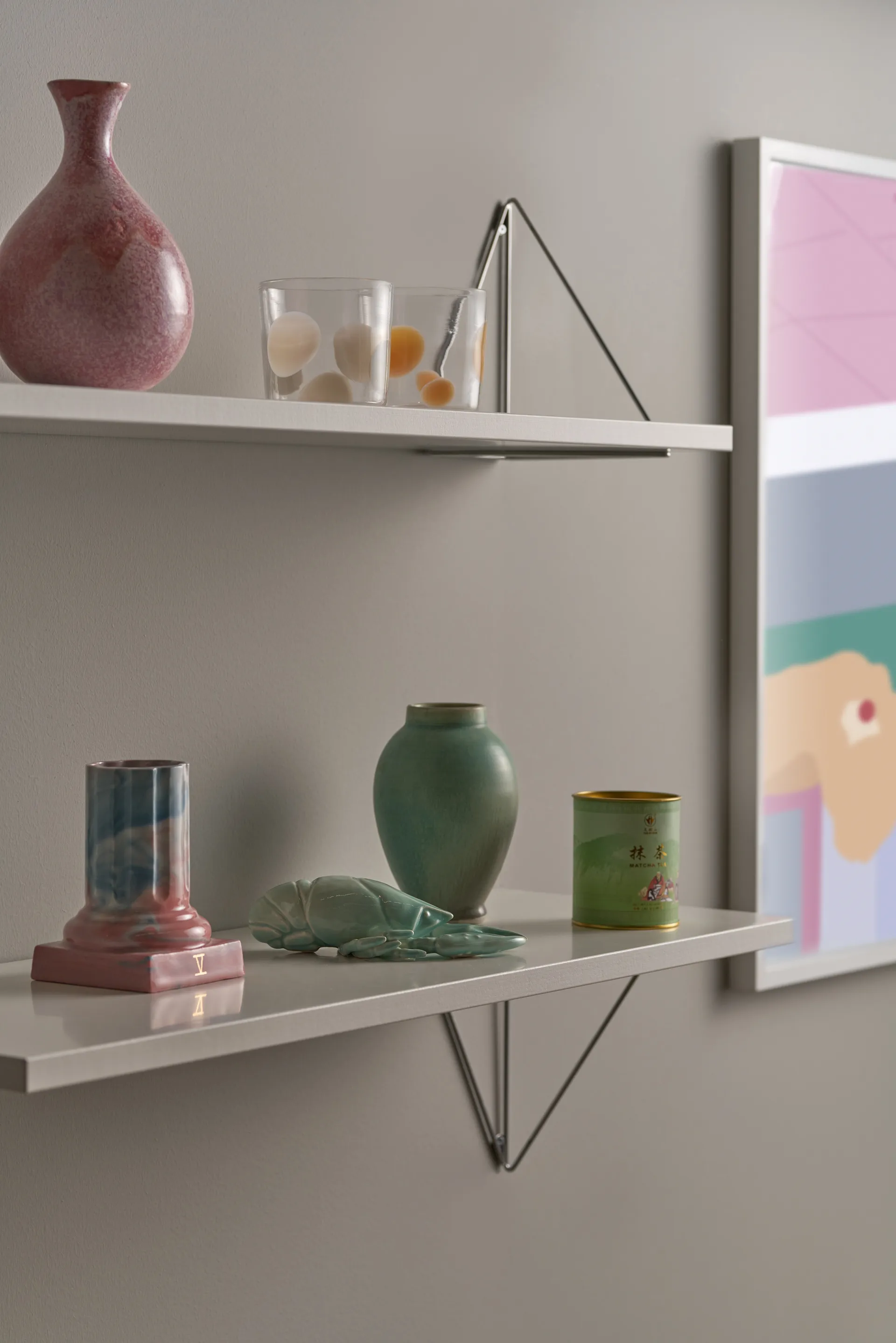 Pythagoras Brackets 2-pack, krom Maze