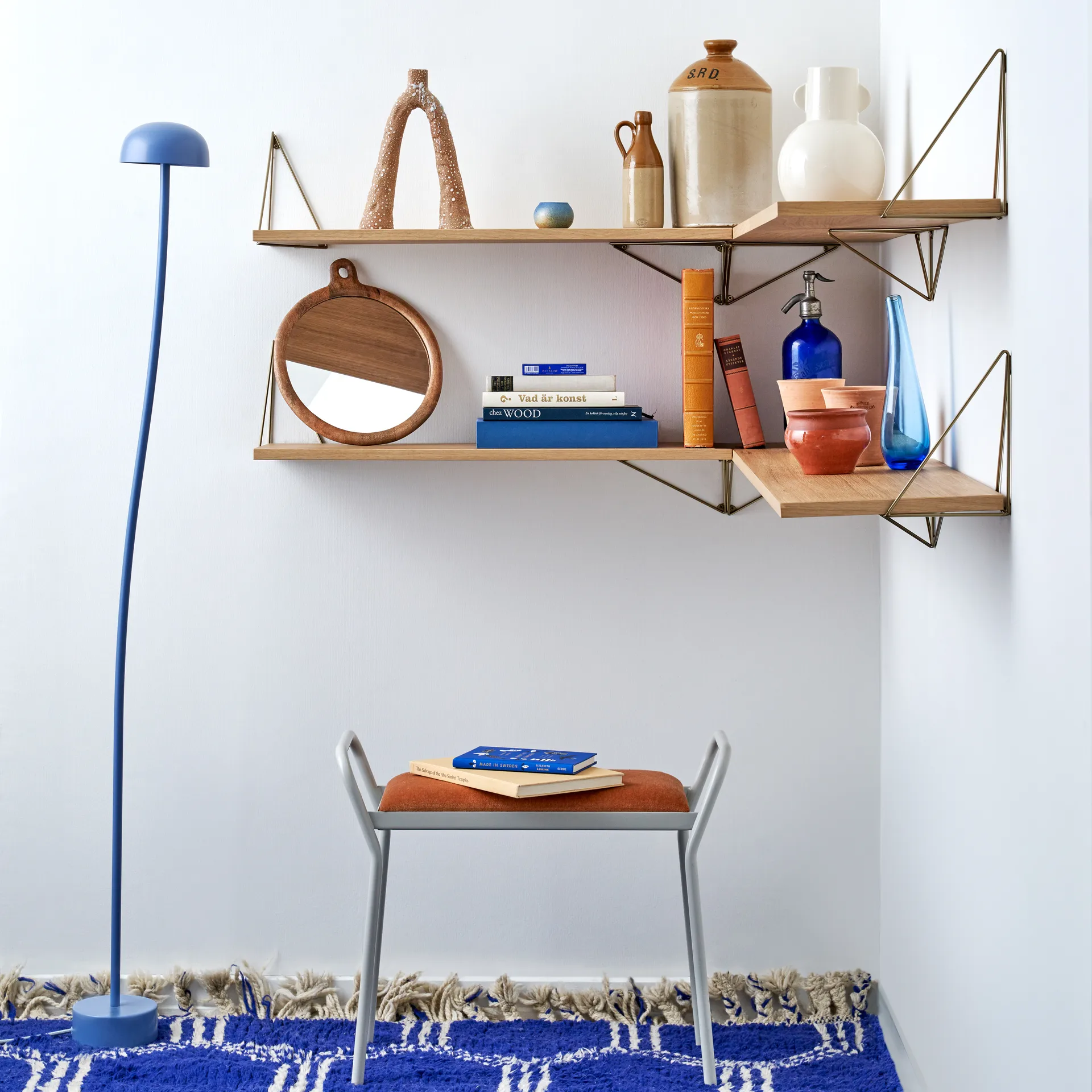 Pythagoras Brackets 2-pack, mässing Maze