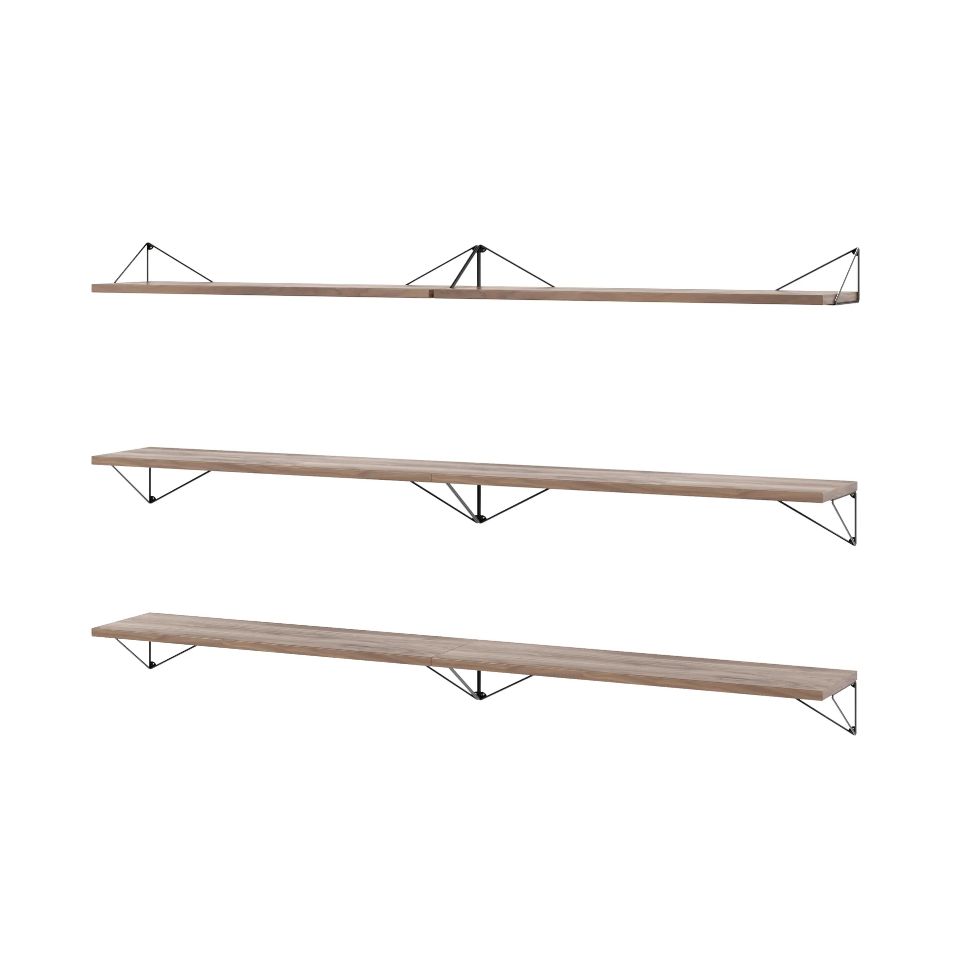 Pythagoras Bundle B hyllsystem valnöt-svart Maze