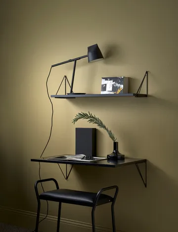 Pythagoras hylla, Svart, 20x80 cm - Maze